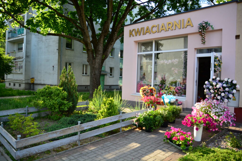 zdjęcie kwiaciarni z zewnątrz